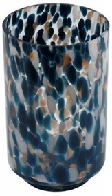 Βάζο Γυάλινο 014.OR6439 Φ15x25cm Blue-Multi Γυαλί