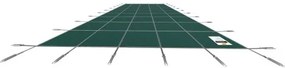 Rectangular Safety Mesh Swimming Pool Cover 14X26 FT Green Winter Outdoor