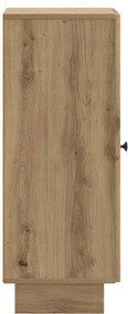 vidaXL Πλαϊνό γραφείο Artisan Δρυς 33 x 34,5 x 90 εκ