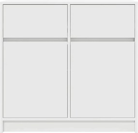 vidaXL Συρταριέρα με Συρτάρια Λευκή 80x34x76 εκ. από Επεξ. Ξύλο
