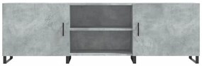 vidaXL Έπιπλο Τηλεόρασης Γκρι Σκυροδέματος 150x30x50 εκ. Επεξ. Ξύλο