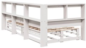 vidaXL Κρεβάτι Βιβλιοθήκη Χωρίς Στρώμα 100x200 εκ. Μασίφ Ξύλο Πεύκο