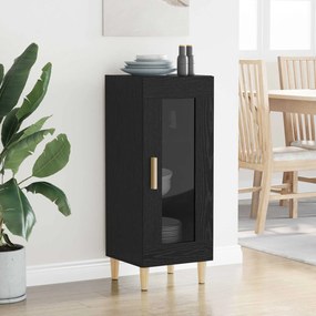 vidaXL Πλαϊνό γραφείο Μαύρη Οξυά 34.5 x 32.5 x 90 εκ.