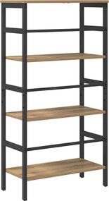vidaXL Ράφι Βιβλίων 3 επιπέδων 60 x 29,5 x 115 εκ Επεξεργασμένο ξύλο