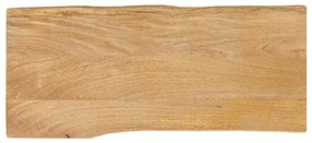 vidaXL Επιφάνεια Τραπεζιού 90x40x2,5 εκ. Live Edge Μασίφ Ξύλο Μάνγκο