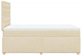 ΚΡΕΒΑΤΙ BOXSPRING ΜΕ ΣΤΡΩΜΑ ΚΡΕΜ 120X200 ΕΚ. ΥΦΑΣΜΑΤΙΝΟ 3293566