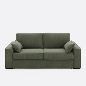 Καναπές-κρεβάτι με βελούδινο κοτλέ ύφασμα, Cecilia