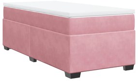 ΚΡΕΒΑΤΙ BOXSPRING ΜΕ ΣΤΡΩΜΑ ΡΟΖ 90X190 ΕΚ. ΒΕΛΟΥΔΙΝΟ 3285256