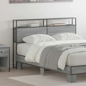 vidaXL Κεφαλάρι Αποθήκης Γκρι sonoma 120 cm Επεξεργασμένο ξύλο
