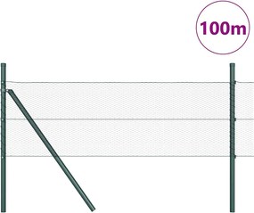 vidaXL Στύλος Περιφράξεων Γκρι 100 x 0,5 m (13 mm πλέγμα)