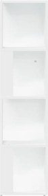 vidaXL Ντουλάπι Γωνία Λευκό 33 x 33 x 132 εκ. από Μοριοσανίδα