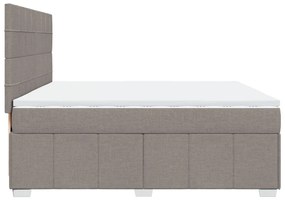 ΚΡΕΒΑΤΙ BOXSPRING ΜΕ ΣΤΡΩΜΑ TAUPE 200X200 ΕΚ. ΥΦΑΣΜΑΤΙΝΟ 3294079