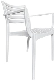 Πολυθρόνα Κήπου ArteLibre BORA-BORA Λευκό PP 57x57x83cm