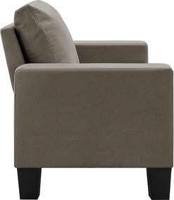 vidaXL Καναπές Taupe Διθέσιοι ύφασμα