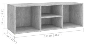 ΠΑΠΟΥΤΣΟΘΗΚΗ / ΠΑΓΚΟΣ ΓΚΡΙ ΣΚΥΡ. 105X35X35 ΕΚ. ΑΠΟ ΜΟΡΙΟΣΑΝΙΔΑ 804467