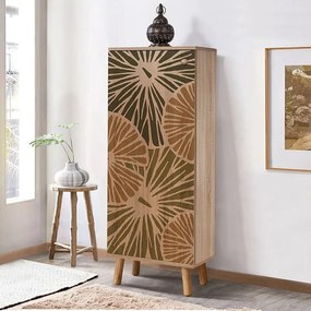 Παπουτσοθήκη ντουλάπι Soho μελαμίνη sonoma 50x38x135εκ