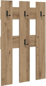 vidaXL Τοίχου Κρεμάστρα Artisan Oak 65 x 3 x 100 εκ.