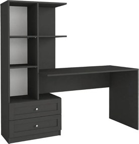 Γραφείο εργασίας Mantra Megapap χρώμα ανθρακί 155x60x152εκ.