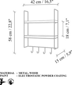 Wall Shelf Cm-071-A Gold
Natural