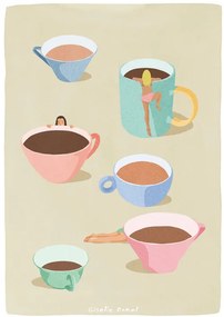 Εικονογράφηση Coffee Ladies, Giselle Dekel