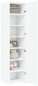 vidaXL Ντουλάπι Λευκό 45x42,5x185 εκ. από Επεξεργασμένο Ξύλο