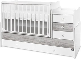 BED MAXI PLUS NEW 70/160 WHITE/ARTWOOD