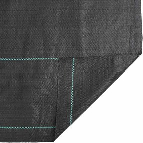 vidaXL Μεμβράνη Εδαφοκάλυψης Μαύρη 1,5x25 μ. από Πολυπροπυλένιο