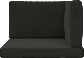 vidaXL Μαξιλάρι Καναπέ Εξωτερικού Χώρου 3 pcs Μαύρο Πολυεστέρας