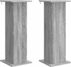 vidaXL Βάση φυτών 2 τμχ. Γκρι Sonoma 30,5 x 30 x 80,5 εκ