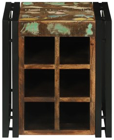 vidaXL Ράφι κρασιού 34.5x35x39 εκ. Ανακυκλωμένο ξύλο