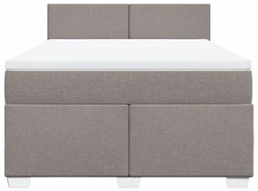 ΚΡΕΒΑΤΙ BOXSPRING ΜΕ ΣΤΡΩΜΑ TAUPE 140X190 ΕΚ. ΥΦΑΣΜΑΤΙΝΟ 3288180