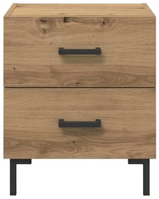 vidaXL Κομοδίνο 2 pcs Artisan Oak 40 x 35 x 47,5 εκ Επεξεργασμένο ξύλο