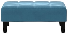 vidaXL Υποπόδιο Μπλε 77x55x31 εκ. Βελούδινο