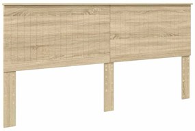 vidaXL Κεφαλάρι με κεφαλάρι Δρύς Sonoma 200 cm Επεξεργασμένο ξύλο