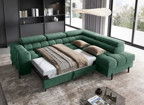 Γωνιακός καναπές Ferucce-Prasino-Δεξιά