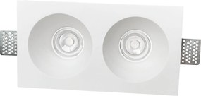 Γύψινο Σποτ Χωνευτό Mib Trimless GU10 Κοπή 25,8x13,7cm Λευκό