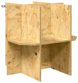 vidaXL Terrarium Καφέ 50 x 50 x 130 εκ OSB