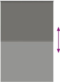 vidaXL Roller Blind Blackout γκρί 155x210 cm Πλάτος υφάσματος 151,6cm