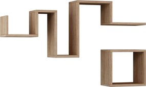 Ράφι Τοίχου Δρυς DRESUZE 116x20x45