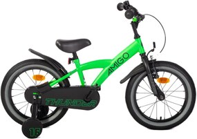 Thunder 16 Inch 23,5 cm Boys Coaster Brake Neon GreenBlackAMIGO