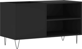 vidaXL Δισκοθήκη Μαύρη 85 x 38 x 48 εκ. από Επεξεργασμένο Ξύλο