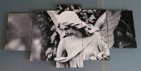 5 μέρη εικόνα ενός αγγέλου σε ασπρόμαυρο - 200x100
