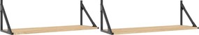 vidaXL Ράφια Τοίχου 2 τεμ. Sonoma Δρυς 80x25x25,5 εκ. από Τεχνητό Ξύλο
