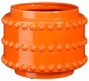 Κασπώ Boaz 6580-8 21x21x16,5cm Orange Supergreens Κεραμικό