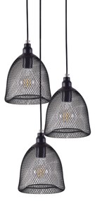 Φωτιστικό Οροφής  SE 151-20-3 ZOLA PENDANT LAMP BLACK MAT+ - 51W - 100W - 77-4350