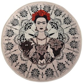 Πατάκι Μπάνιου Frida Round 359CHL4142 L'essentiel Maison 100Χ100 Πολυέστερ