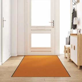 vidaXL Πατάκι Πόρτας Πλυμμένο Πορτοκαλί 120x400 εκ.