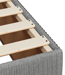 ΚΡΕΒΑΤΙ BOXSPRING ΜΕ ΣΤΡΩΜΑ ΑΝΟΙΧΤΟ ΓΚΡΙ 90X190 ΕΚ. ΥΦΑΣΜΑΤΙΝΟ 3291911