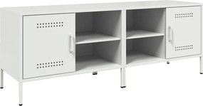 vidaXL Έπιπλα Τηλεόρασης 2 τεμ. Λευκό 68x39x50,5 εκ. από Χάλυβα