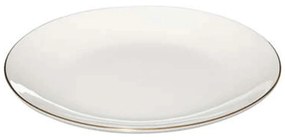 Πιάτο Γλυκού 07.154862 Φ19cm White-Gold Porcelain
